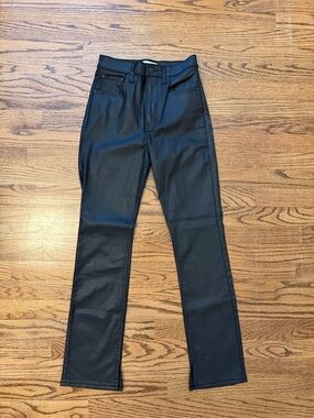 Abercrombie & Fitch Black Slim Straight Coated Jeans